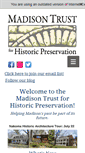 Mobile Screenshot of madisonpreservation.org