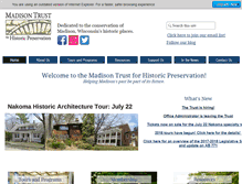 Tablet Screenshot of madisonpreservation.org